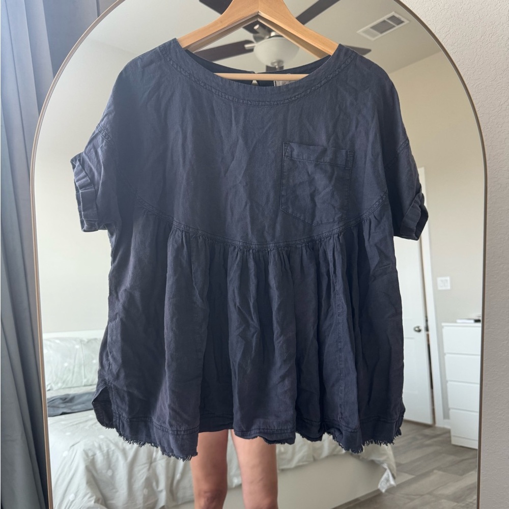 We The Free Moon City Ruffle Top Size XS